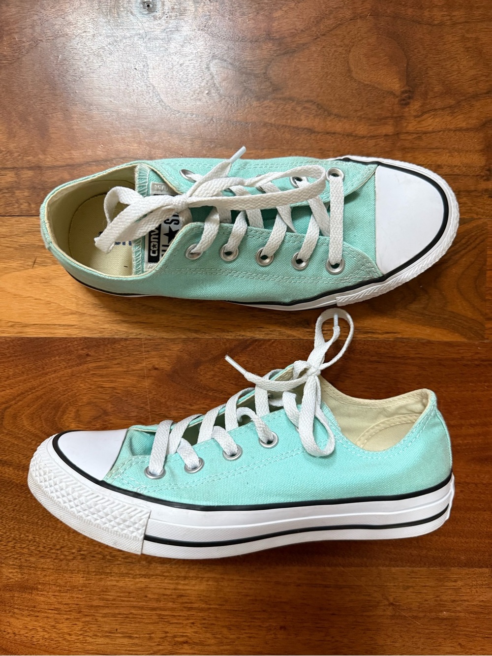Converse Chuck Taylor All Star Ox Mint Green /Aqua Blue Low Top Sneaker M4/W6